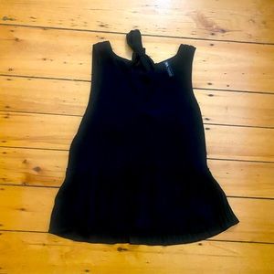 Zara V Neck Tie Chiffon Blouse